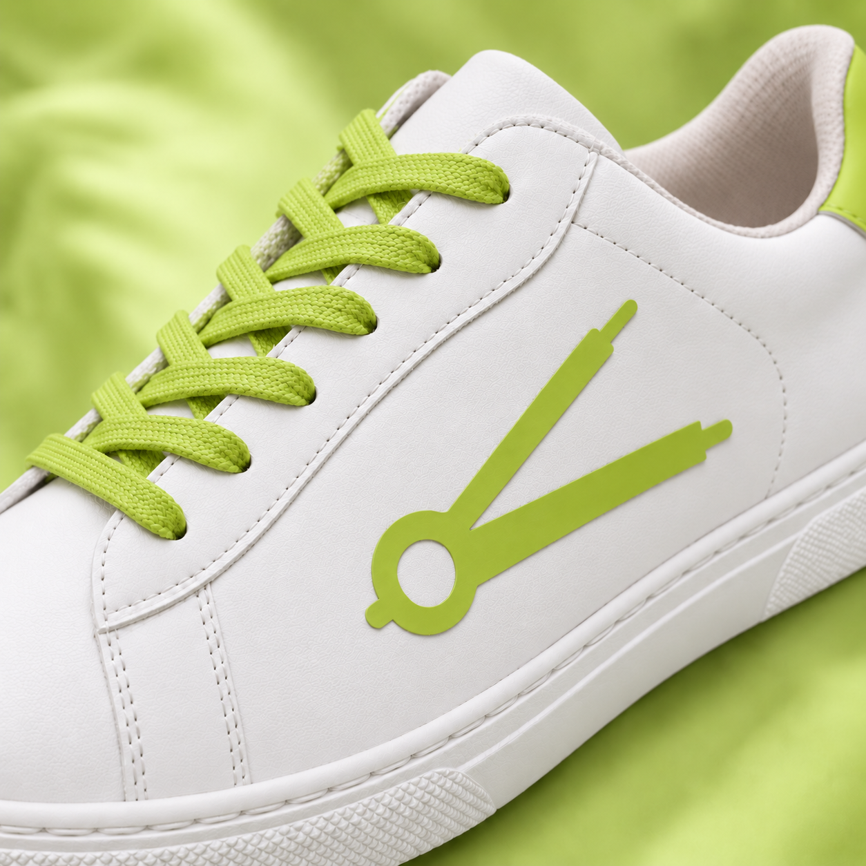 Fitoor Lemon Green front view