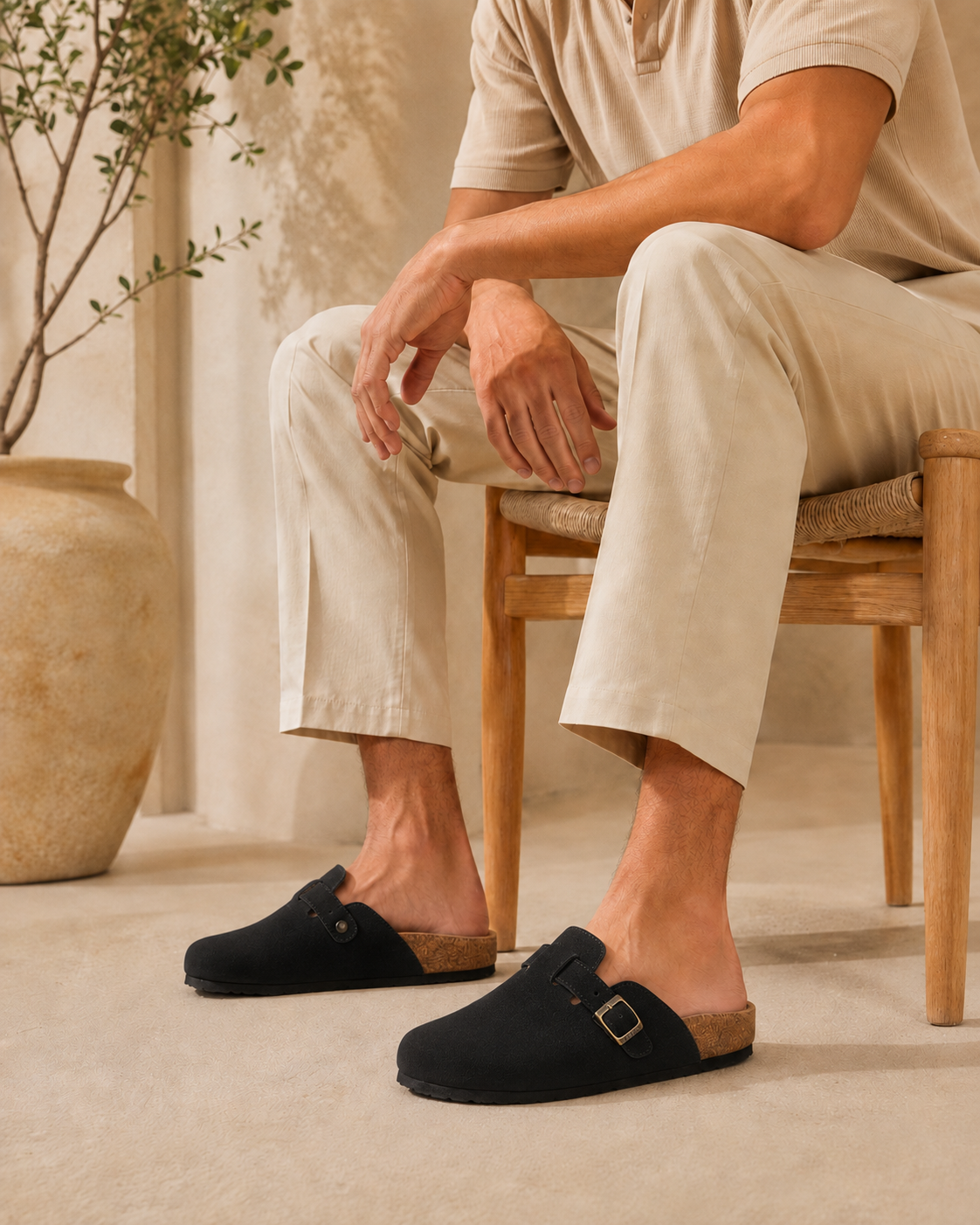 Men Clogs Black
