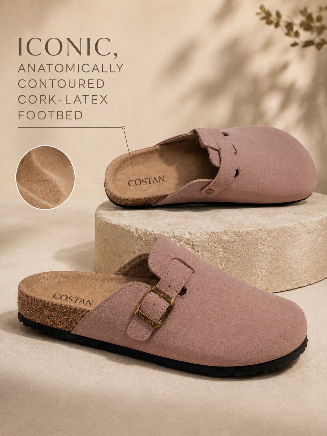 Men Clogs Pink